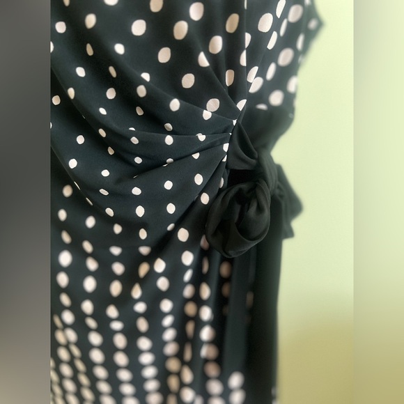 Connected Apparel Black Sheath Dress Bateau Neckline Midi - Picture 4 of 7